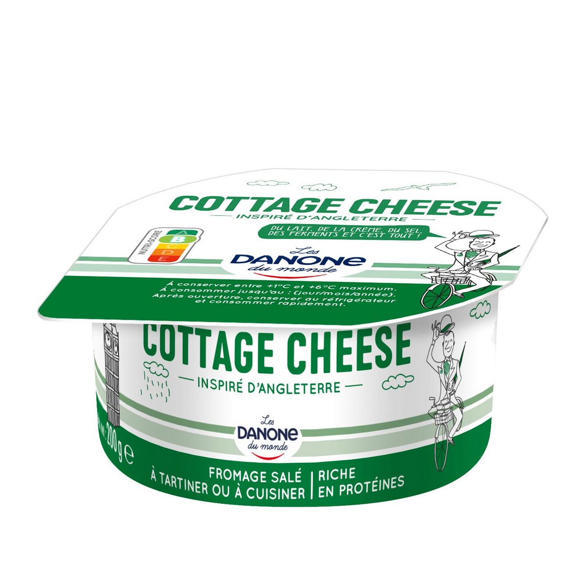 1 Danone Cottage Cheese (200g)