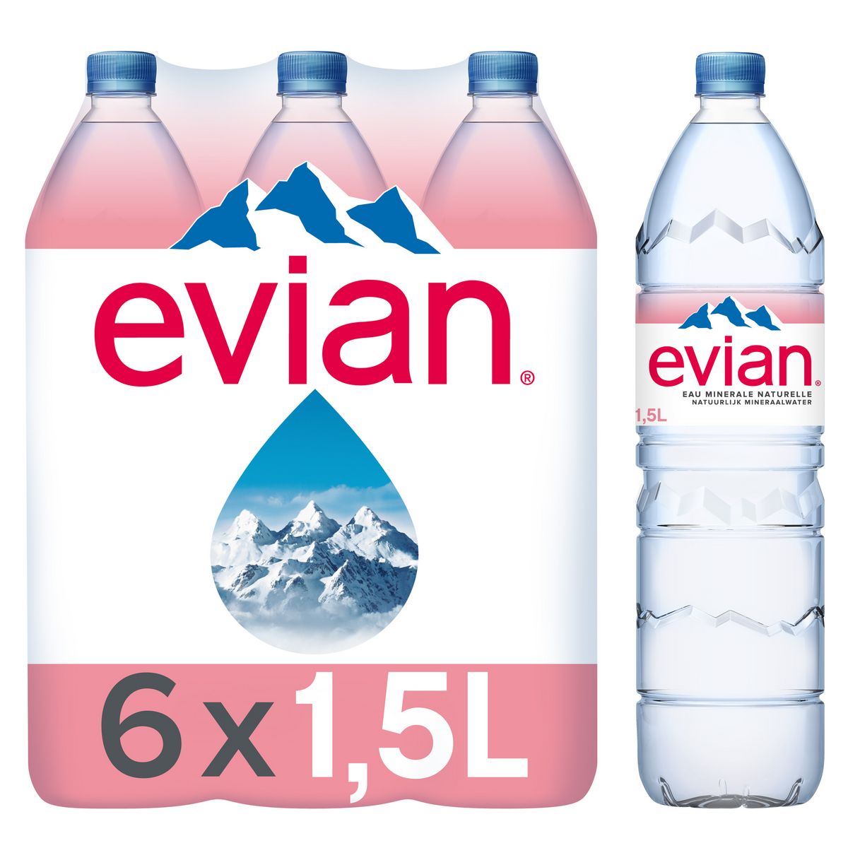 2 Evian 6 x 1,5l (offre Non Cumulable)